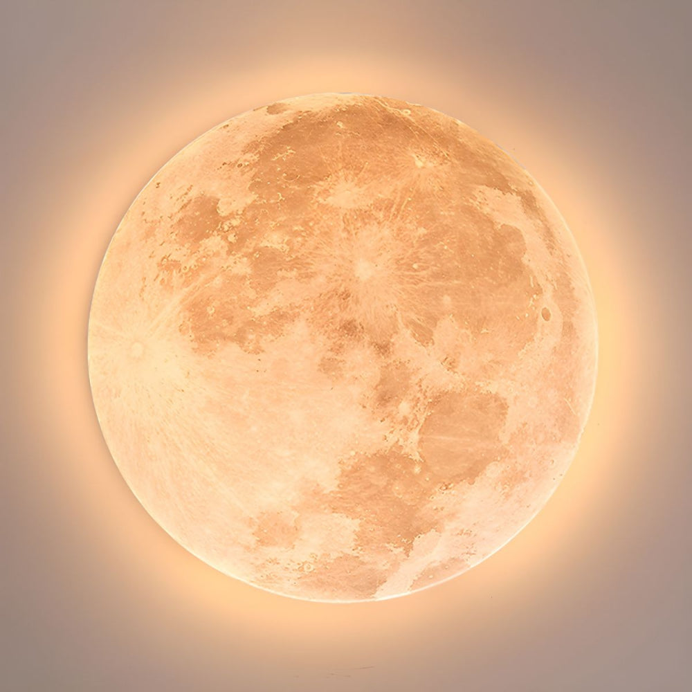 Mosrugs | Modern Moon-Inspired LED Ceiling Light – Soft Ambient Flush Mount