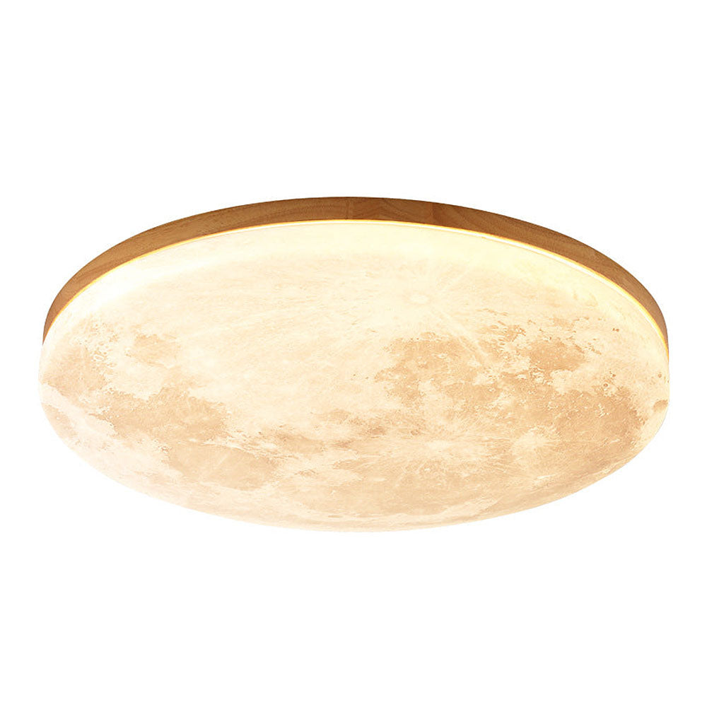 Mosrugs | Modern Moon-Inspired LED Ceiling Light – Soft Ambient Flush Mount