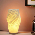 Mosrugs | LunaSwirl | Luxury Modern Swirl LED Table Lamp – Elegant Ambient Lighting
