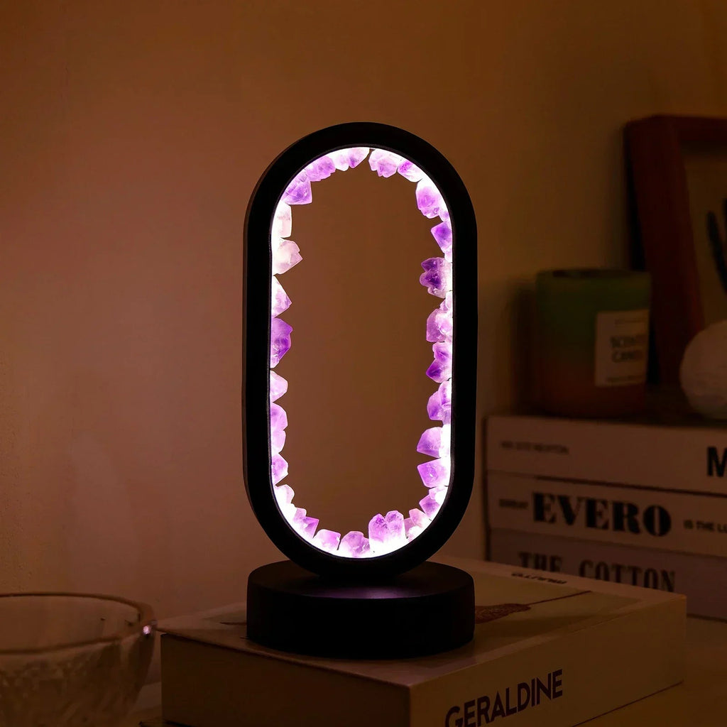Mosrugs | AuraStone | Natural Calming Amethyst Serenity Lamp