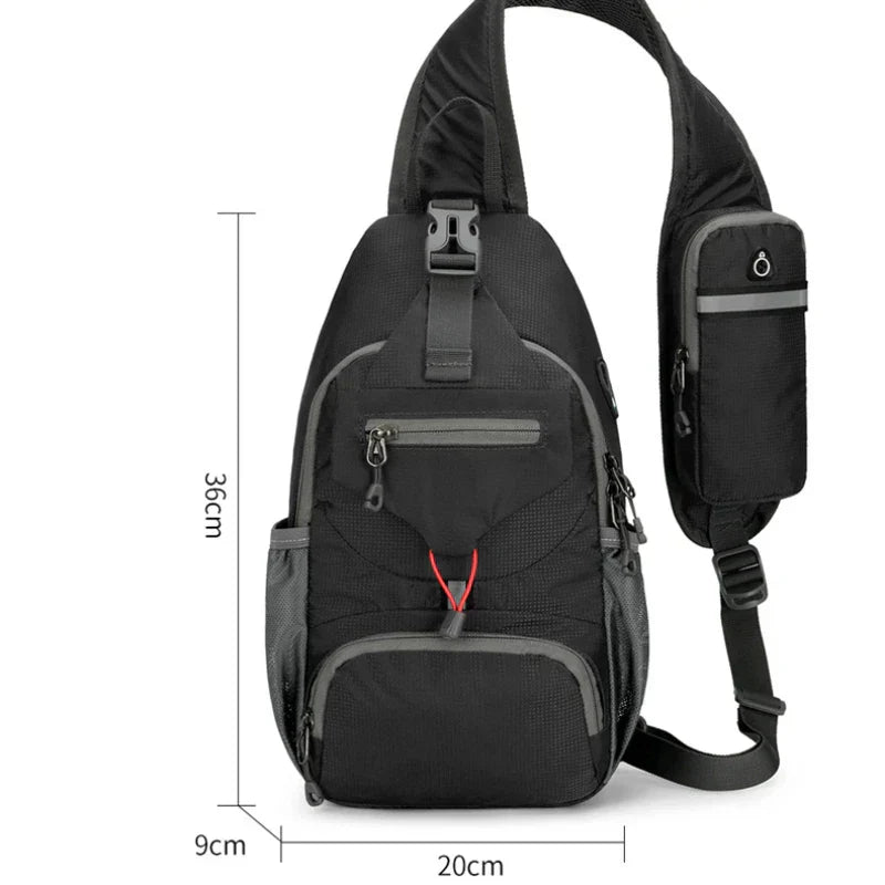 Mosrugs | SecurePack | Anti-Theft Waterproof Multi-Pocket Shoulder Backpack – Lightweight Crossbody Travel Bag