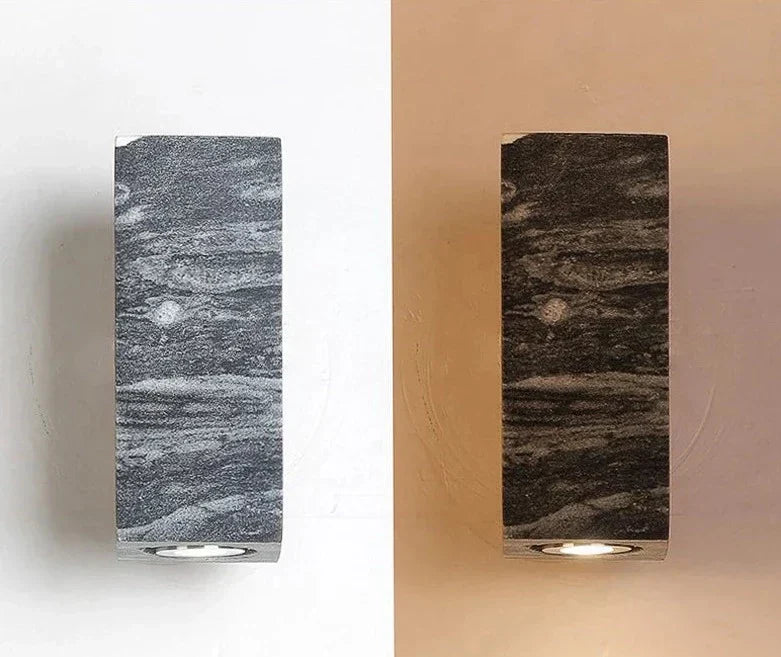 Mosrugs | ZenBeam – Grey Wabi-Sabi Wall Lamp for Tranquil Ambience