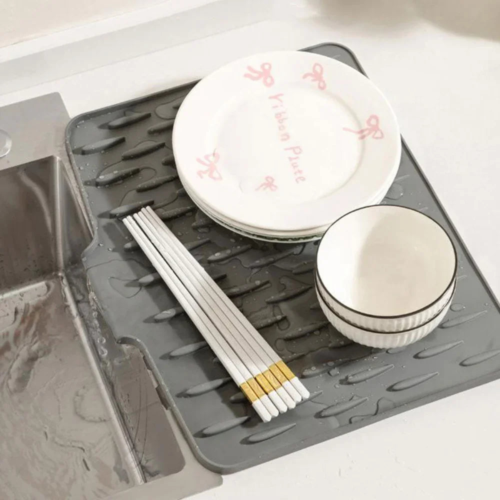 Mosrugs | Silicool Water-Draining Silicone Drying Mat – Heat Resistant, Non-Slip & Multifunctional