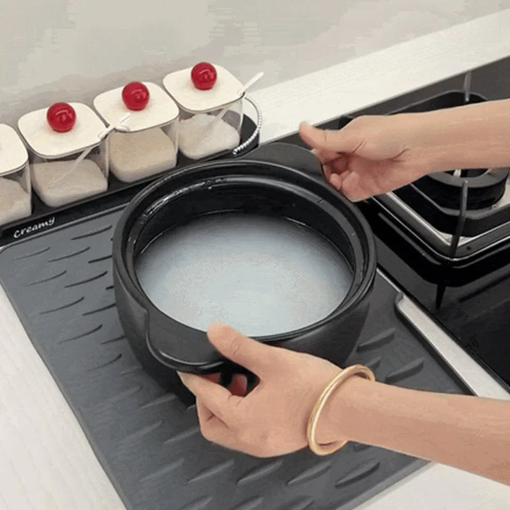 Mosrugs | Silicool Water-Draining Silicone Drying Mat – Heat Resistant, Non-Slip & Multifunctional