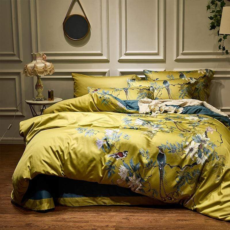 Mosrugs | TranquilGold – Soft Egyptian Cotton Pillowcase Set for Relaxing Sleep
