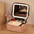 Mosrugs | Portable Travel Makeup Case with LED Mirror & Adjustable Light