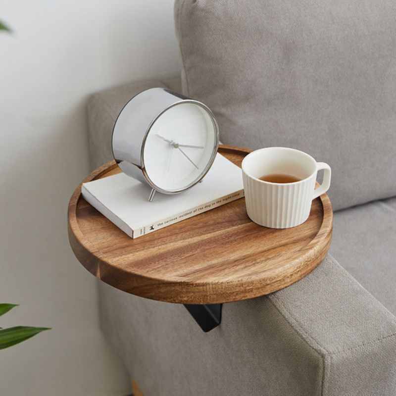 Mosrugs | Nero – Adjustable Wooden Sofa Armrest Tray | Modern Sofa Arm Table