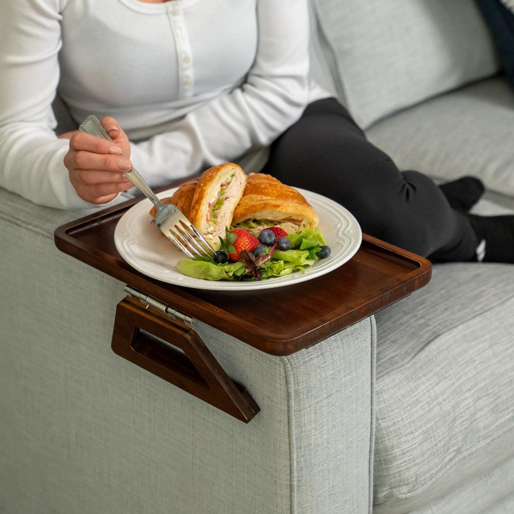 Mosrugs | SofaMate – Adjustable Sofa Arm Tray Table for Drinks, Snacks & Remote Control Storage