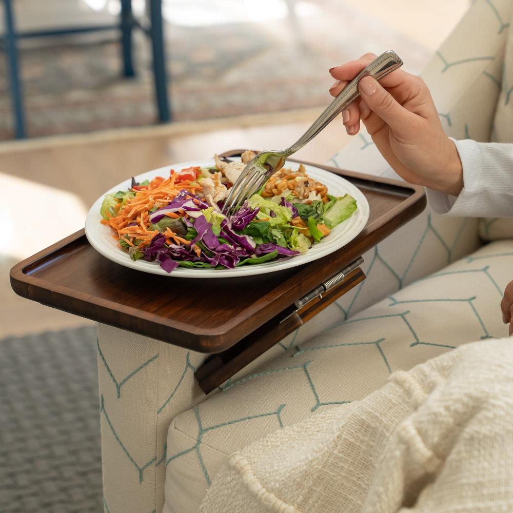 Mosrugs | SofaMate – Adjustable Sofa Arm Tray Table for Drinks, Snacks & Remote Control Storage