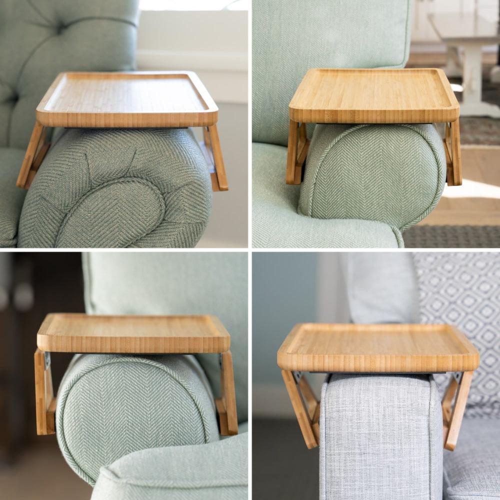 Mosrugs | SofaMate – Adjustable Sofa Arm Tray Table for Drinks, Snacks & Remote Control Storage