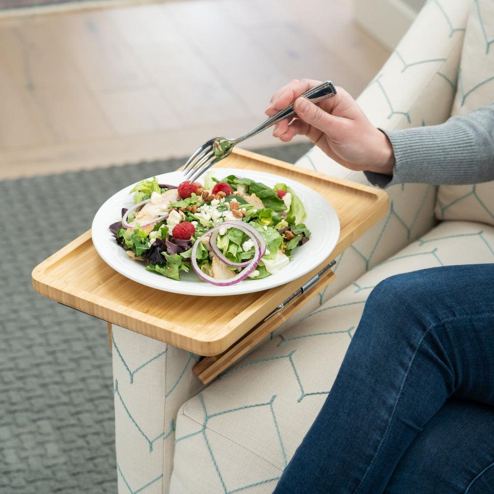 Mosrugs | SofaMate – Adjustable Sofa Arm Tray Table for Drinks, Snacks & Remote Control Storage