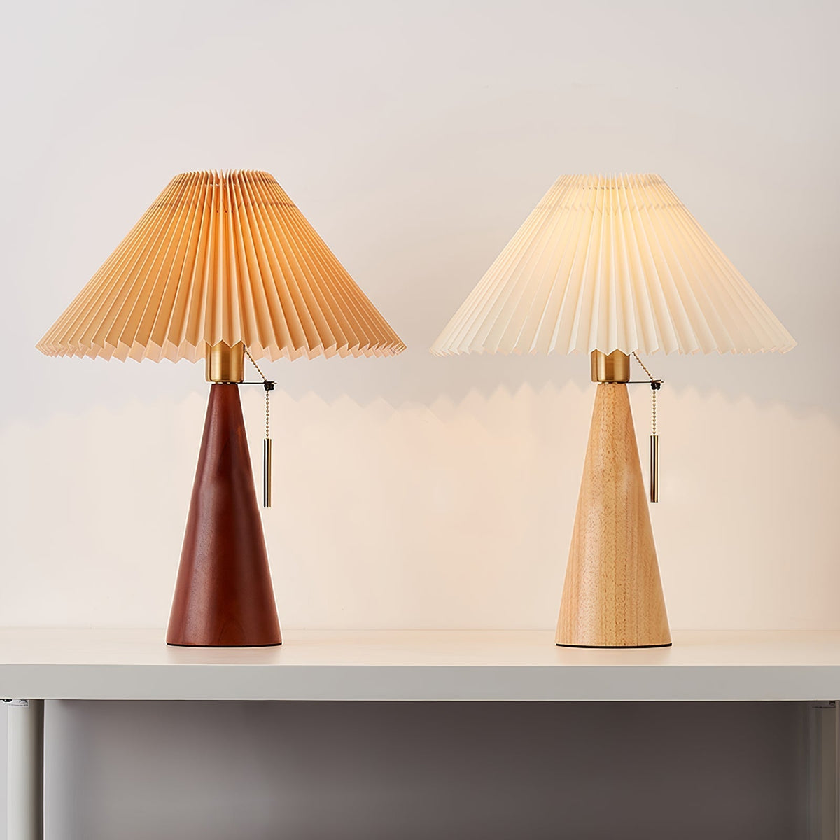 Mosrugs | AntiqueRadiance – Elegant Wood and Metal Table Lamp