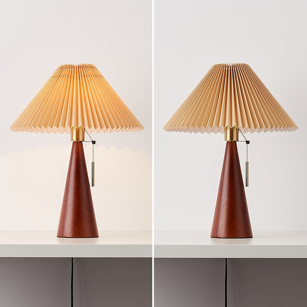 Mosrugs | AntiqueRadiance – Elegant Wood and Metal Table Lamp