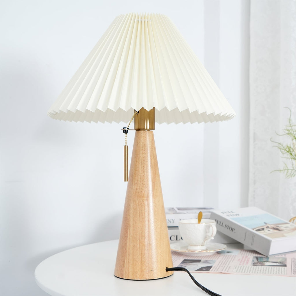 Mosrugs | AntiqueRadiance – Elegant Wood and Metal Table Lamp