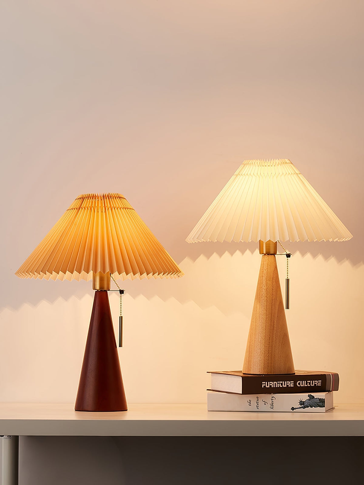 Mosrugs | AntiqueRadiance – Elegant Wood and Metal Table Lamp