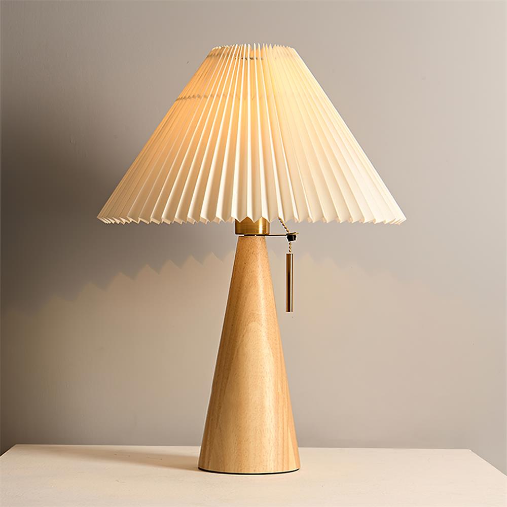 Mosrugs | AntiqueRadiance – Elegant Wood and Metal Table Lamp