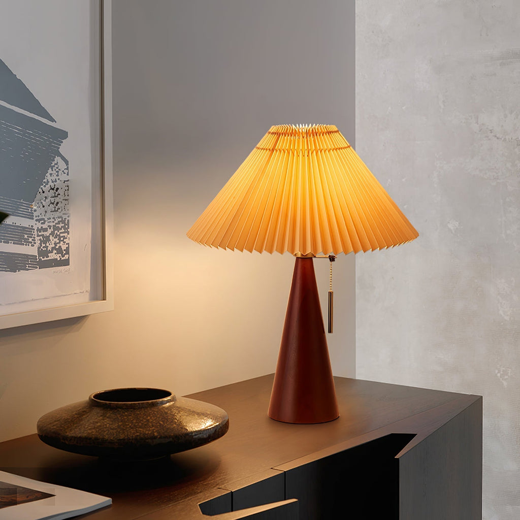 Mosrugs | AntiqueRadiance – Elegant Wood and Metal Table Lamp