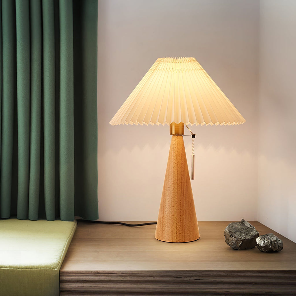 Mosrugs | AntiqueRadiance – Elegant Wood and Metal Table Lamp