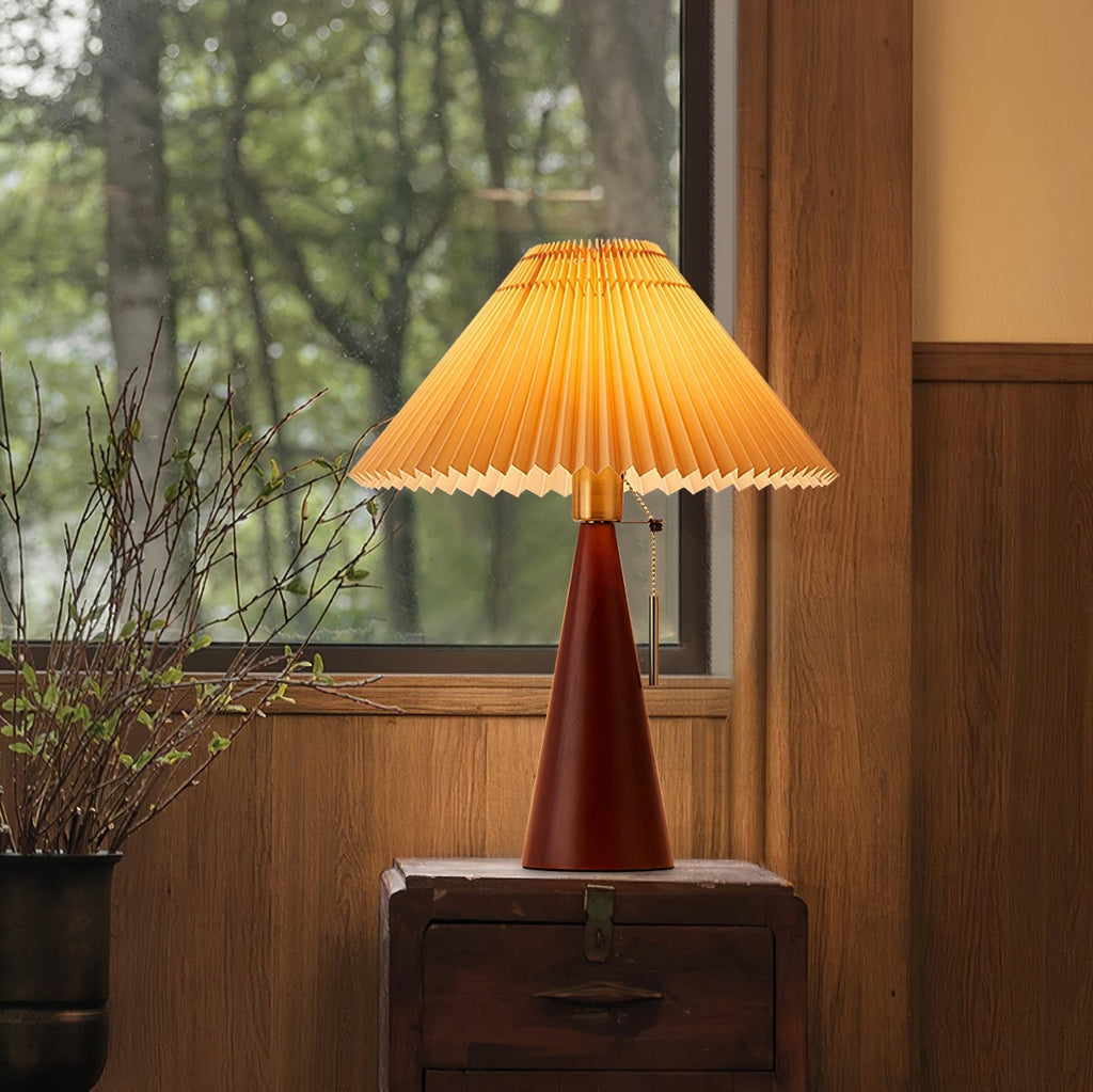 Mosrugs | AntiqueRadiance – Elegant Wood and Metal Table Lamp