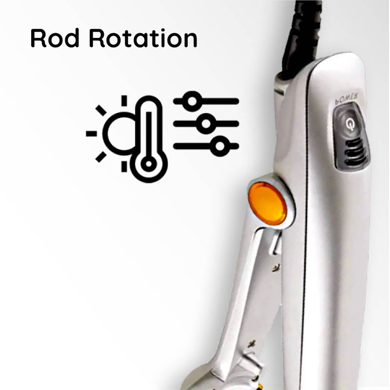 Mosrugs | Professional 2 in 1 Rotating Iron Hair Brush