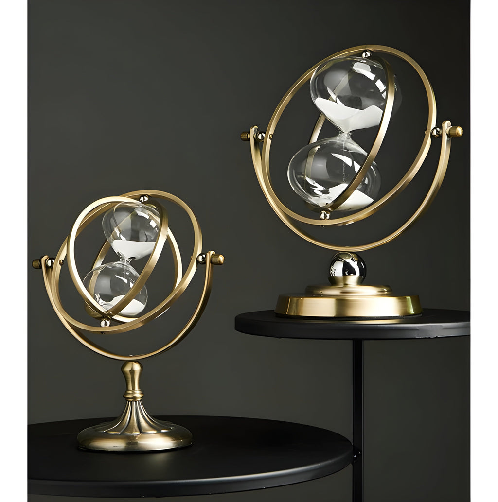 Mosrugs | GracefulTime Clock – Luxury Hourglass with Elegant Gold Frame & Timeless Design
