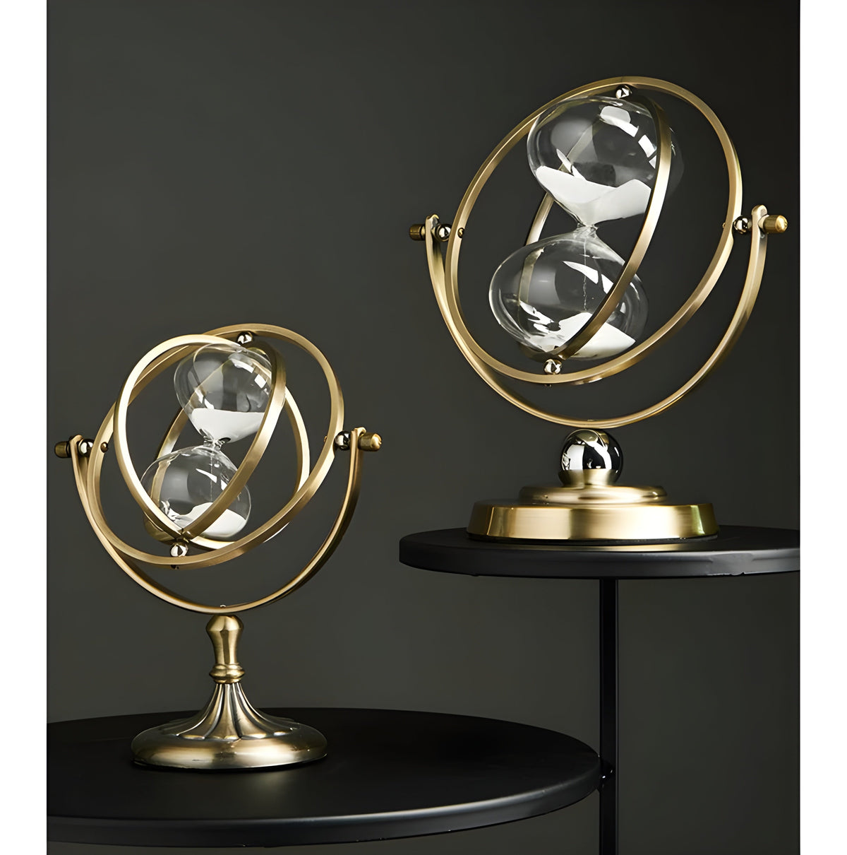 Mosrugs | GracefulTime Clock – Luxury Hourglass with Elegant Gold Frame & Timeless Design