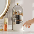Mosrugs | Beauty SpinMate – 360° Rotating Makeup Brush Holder & Cosmetic Organiser with Dustproof Lid