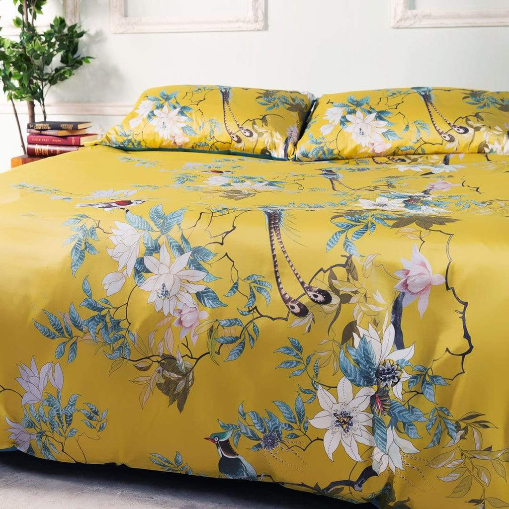 Mosrugs | TranquilGold – Soft Egyptian Cotton Pillowcase Set for Relaxing Sleep