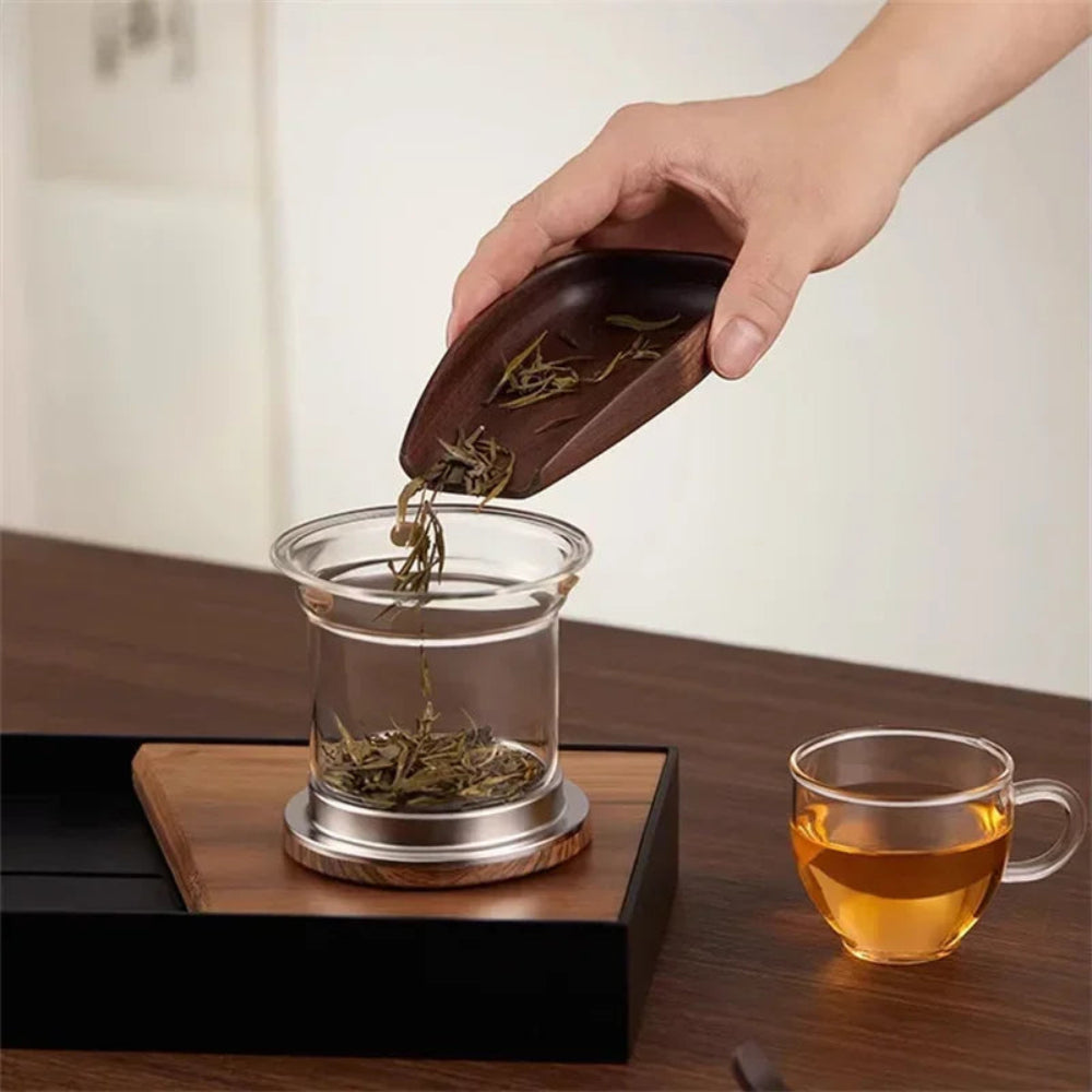 Mosrugs | Clarity Glass Teapot with Built-in Infuser – Heat-Resistant Tea Brewer for Loose Leaf Teas