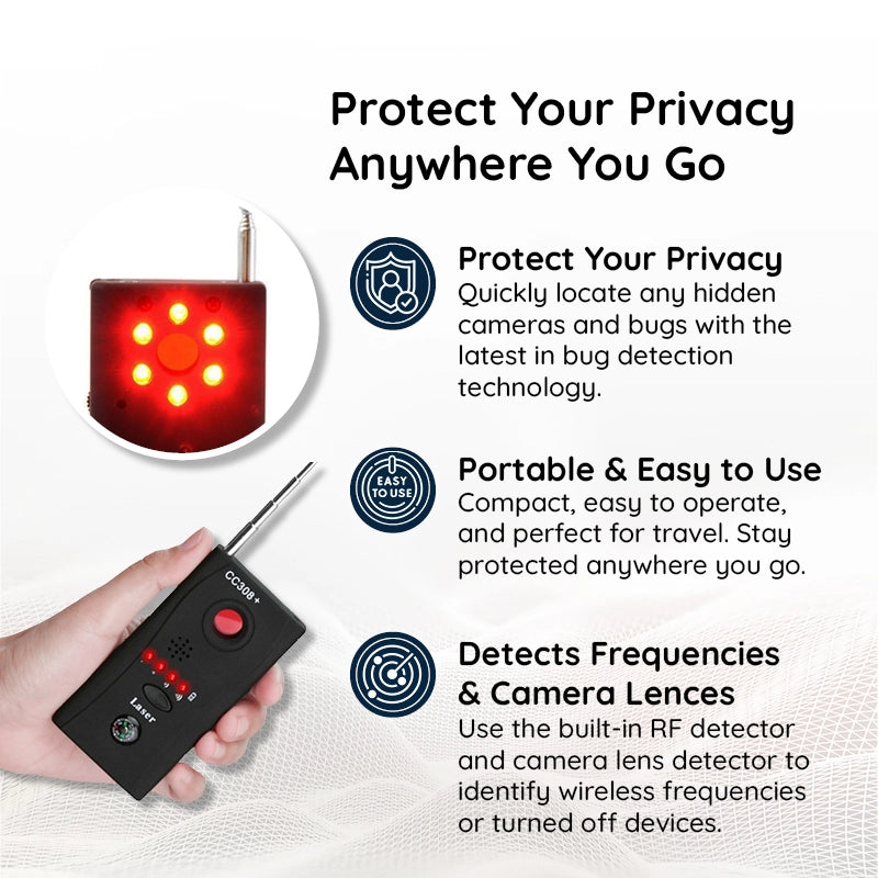 Mosrugs | The Best Bug Detector - Hidden Camera and Microphones Detector