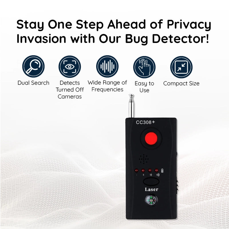 Mosrugs | The Best Bug Detector - Hidden Camera and Microphones Detector