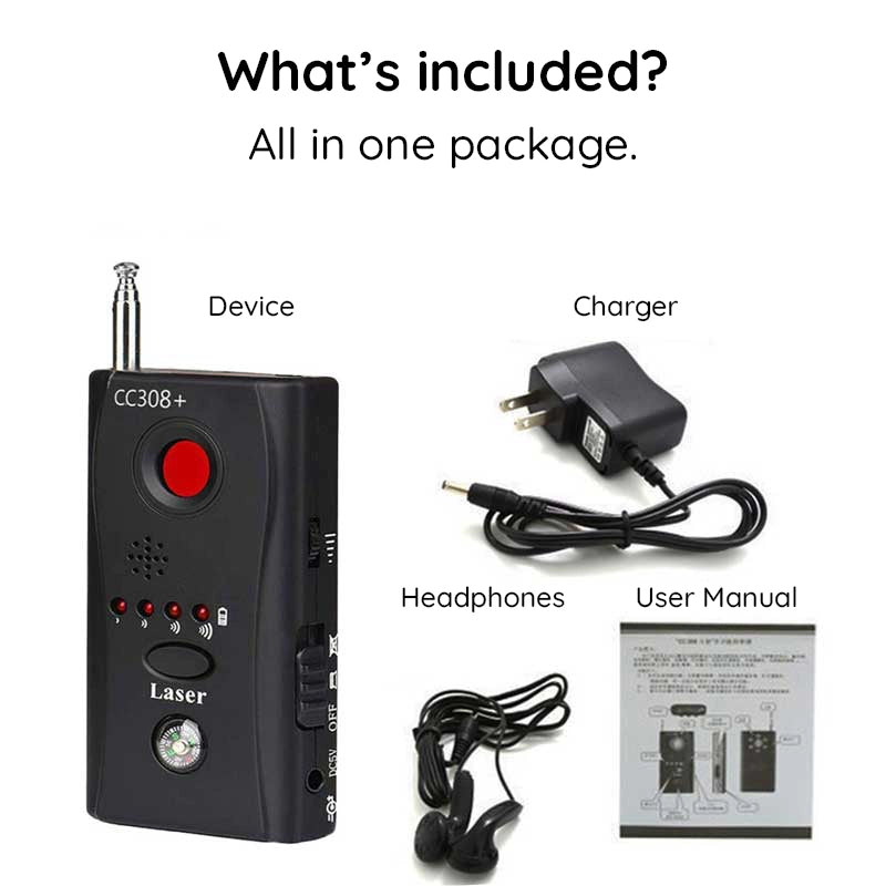 Mosrugs | The Best Bug Detector - Hidden Camera and Microphones Detector