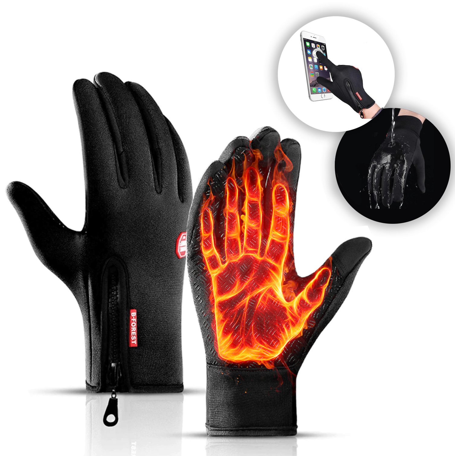 Mosrugs | Heat Retaining Thermal Warming Gloves for Cycling, Skiing & Outdoor Sports