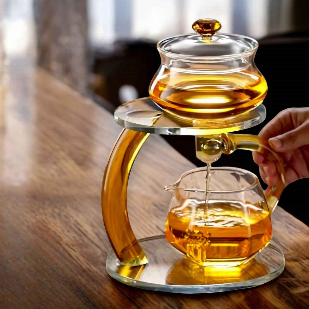 Mosrugs | TranquiliTea – Magnetic Glass Infuser Teapot for Enhanced Flavour & Wellness