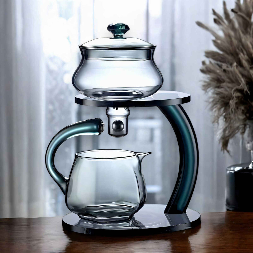 Mosrugs | TranquiliTea – Magnetic Glass Infuser Teapot for Enhanced Flavour & Wellness