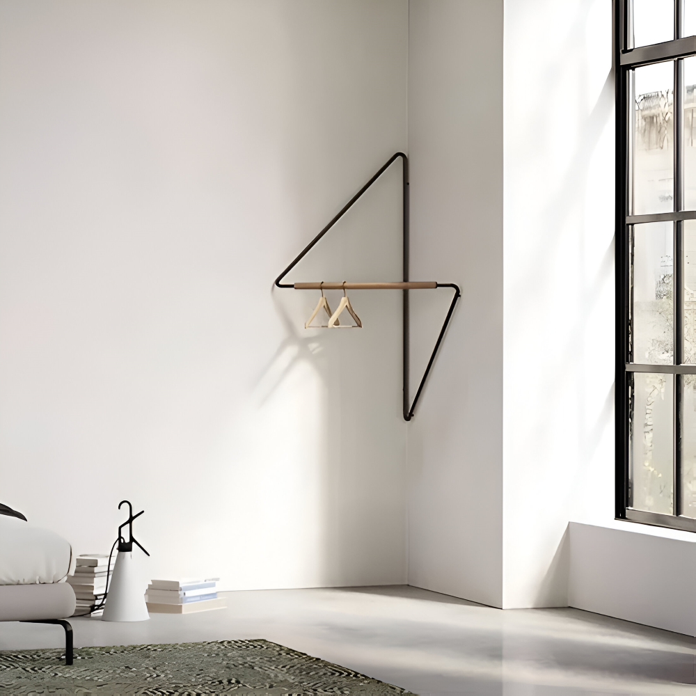 Mosrugs | Triad Coat Stand – Geometric Multi-Purpose Metal Wardrobe Rack