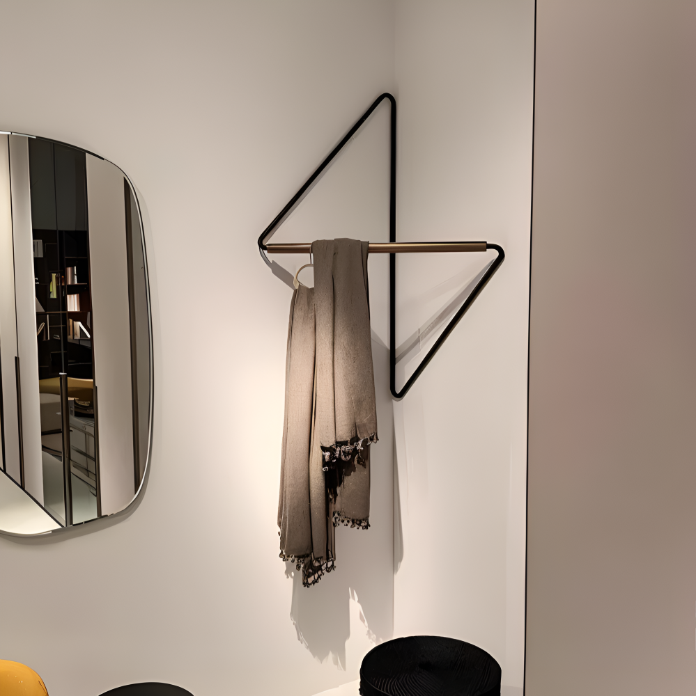 Mosrugs | Triad Coat Stand – Geometric Multi-Purpose Metal Wardrobe Rack