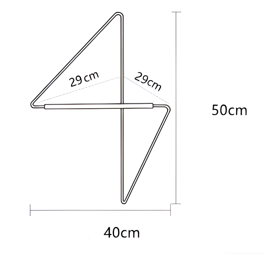 Mosrugs | Triad Coat Stand – Geometric Multi-Purpose Metal Wardrobe Rack