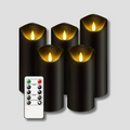 Mosrugs | MystiFlame - 5-Piece LED Candle Set with Black Finish