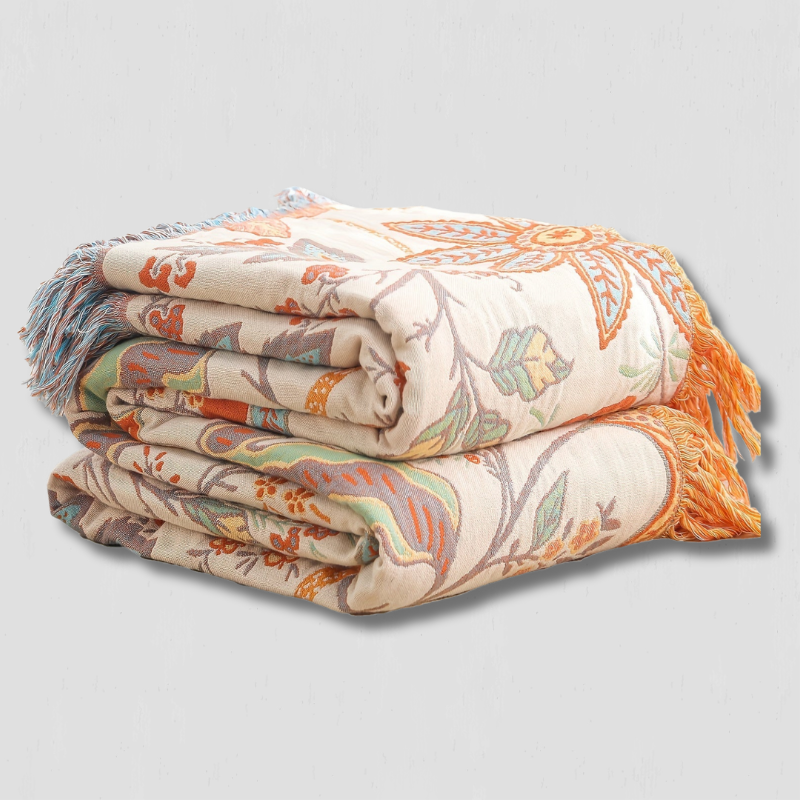 Mosrugs | ThreadHaven - Boho Tassel Throw