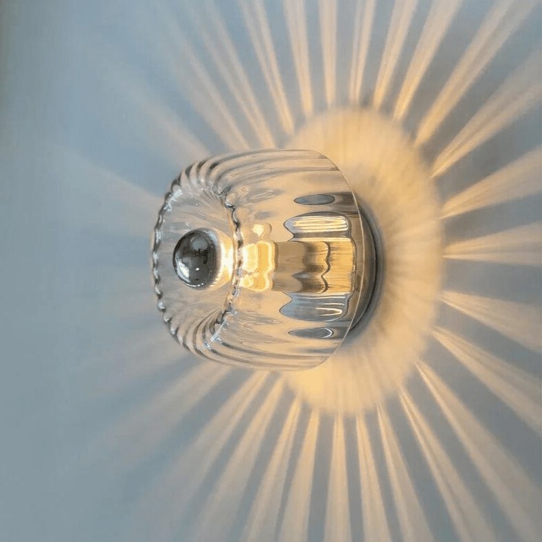 Mosrugs | Scandinavian Bauhaus Wall Light – Nordic Glass & Metal Sconce for Modern Interiors