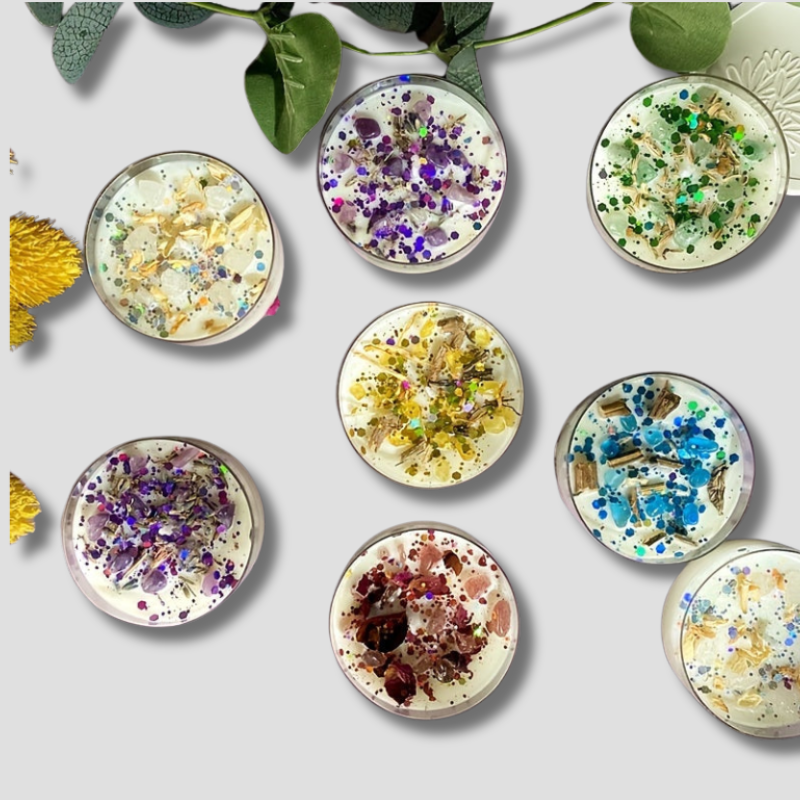Mosrugs | ScentedGem - Luxury Crystal-Infused Floral Candles