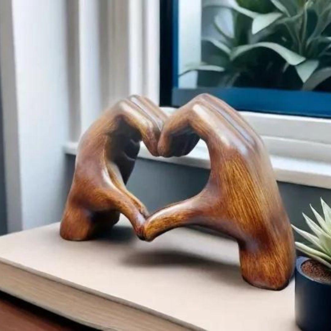 Mosrugs | LoveSculpt Handcrafted Heart Decoration – Symbol of Love & Connection for Home Decor