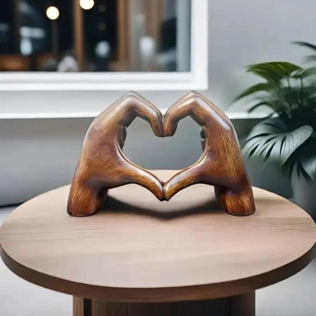 Mosrugs | LoveSculpt Handcrafted Heart Decoration – Symbol of Love & Connection for Home Decor