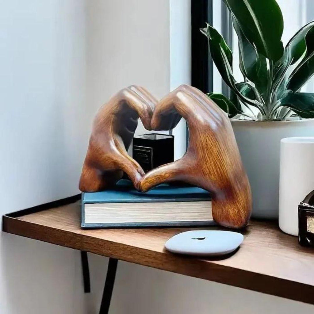 Mosrugs | LoveSculpt Handcrafted Heart Decoration – Symbol of Love & Connection for Home Decor