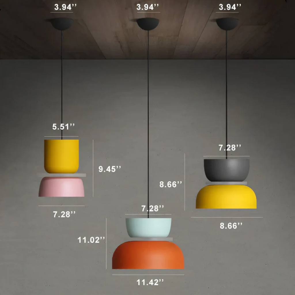 Mosrugs | VividGlow – Colourful Macaron LED Pendant Light | Modern, Stylish & Energy-Efficient