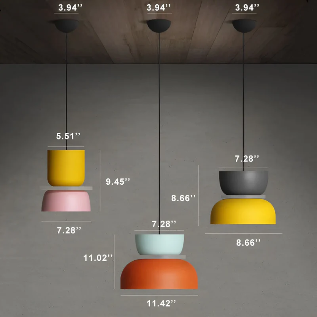 Mosrugs | VividGlow – Colourful Macaron LED Pendant Light | Modern, Stylish & Energy-Efficient