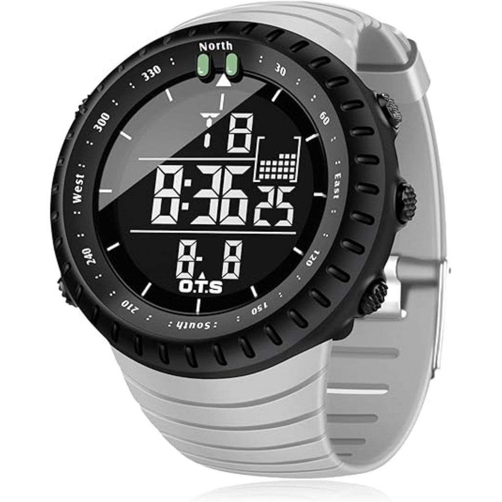 Mosrugs | Henry Waterproof Men’s Digital Sports Watch – Shockproof, Tactical & LED Backlit Outdoor Timepiece