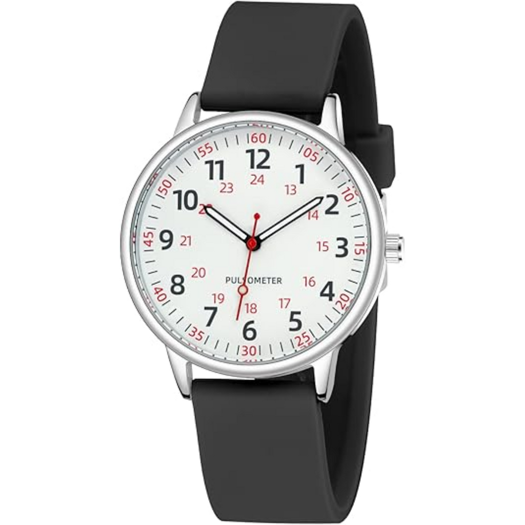 Mosrugs | Stylish Women’s Clip-On Watch – Waterproof Silicone Fob Watch in Elegant Colours