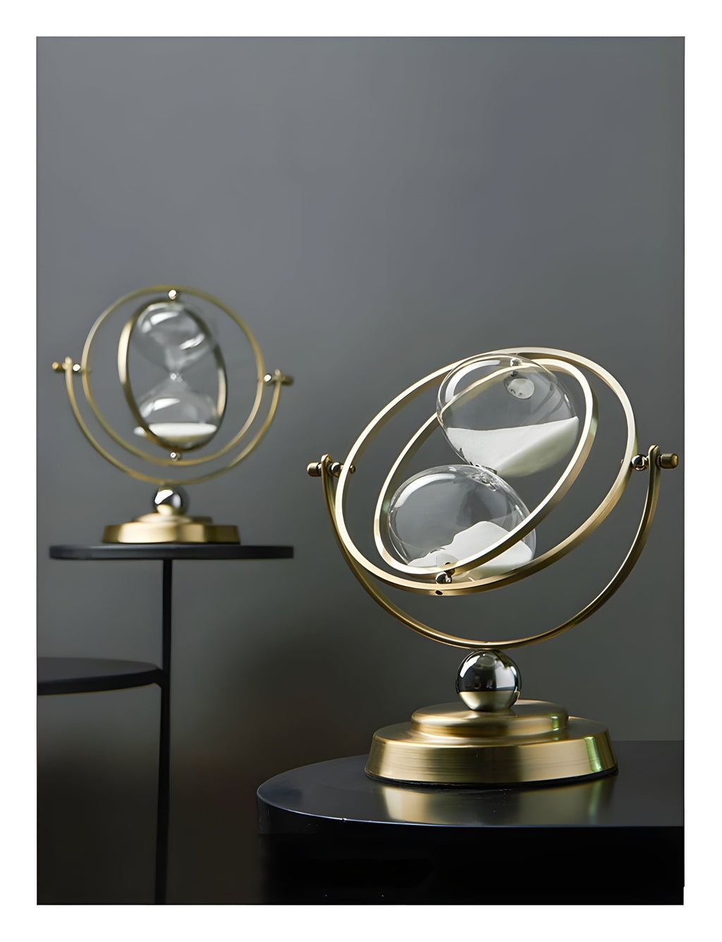 Mosrugs | GracefulTime Clock – Luxury Hourglass with Elegant Gold Frame & Timeless Design